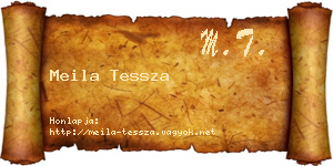 Meila Tessza névjegykártya